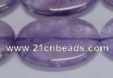 CNA838 15.5 inches 30*40mm oval natural light amethyst beads