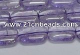 CNA850 15.5 inches 10*14mm rectangle natural light amethyst beads