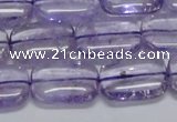 CNA851 15.5 inches 12*16mm rectangle natural light amethyst beads