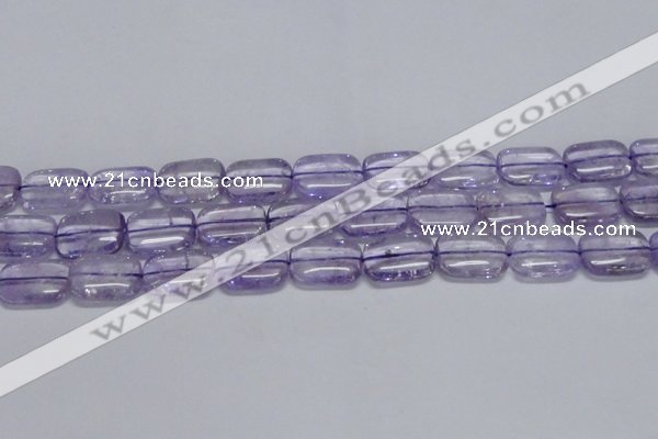 CNA852 15.5 inches 13*18mm rectangle natural light amethyst beads