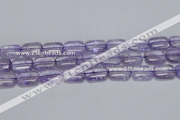 CNA853 15.5 inches 15*20mm rectangle natural light amethyst beads