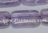 CNA855 15.5 inches 20*30mm rectangle natural light amethyst beads