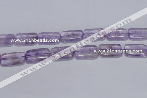 CNA855 15.5 inches 20*30mm rectangle natural light amethyst beads