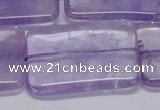 CNA857 15.5 inches 30*40mm rectangle natural light amethyst beads