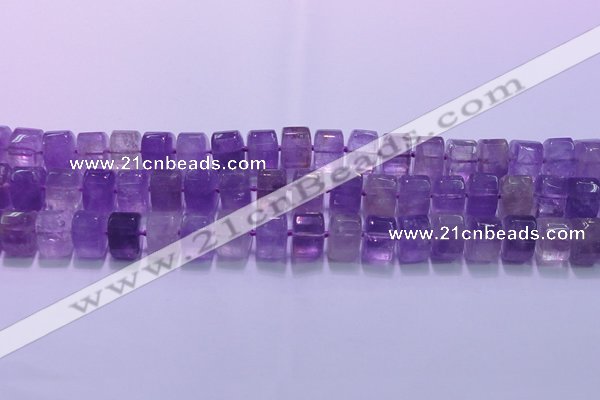 CNA902 15.5 inches 11*15*15mm faceted triangle natural amethyst beads