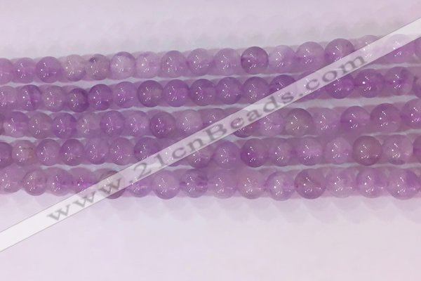 CNA952 15.5 inches 6mm round natural lavender amethyst beads