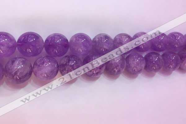 CNA959 15.5 inches 18mm round natural lavender amethyst beads