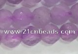 CNA962 15.5 inches 4mm faceted round natural lavender amethyst beads