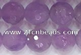 CNA964 15.5 inches 8mm faceted round natural lavender amethyst beads