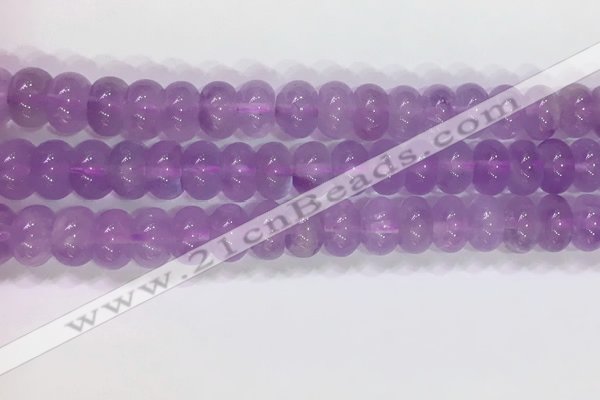 CNA970 15.5 inches 6*10mm faceted rondelle lavender amethyst beads