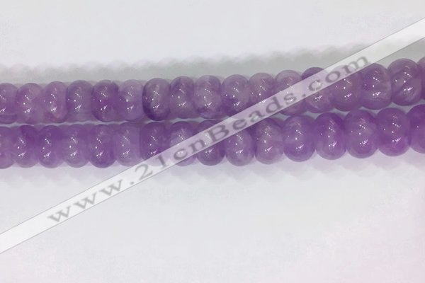 CNA971 15.5 inches 8*12mm faceted rondelle lavender amethyst beads