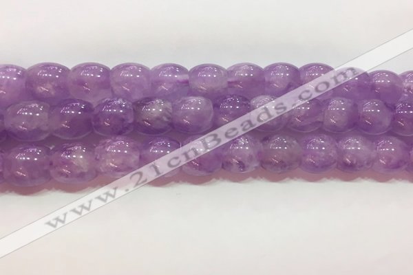 CNA980 15.5 inches 12*12mm drum natural lavender amethyst beads