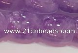 CNA981 15.5 inches 14*14mm drum natural lavender amethyst beads