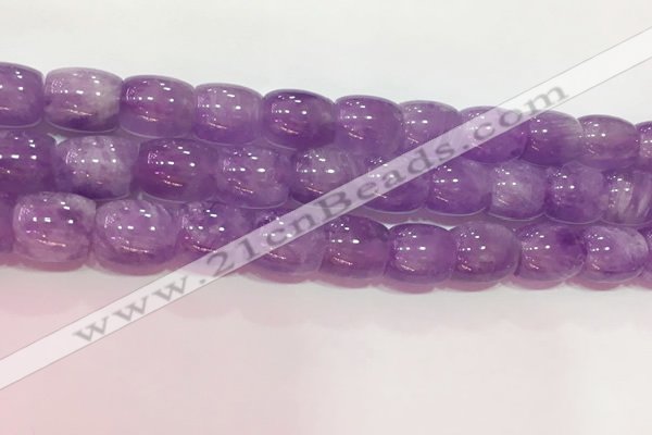 CNA981 15.5 inches 14*14mm drum natural lavender amethyst beads