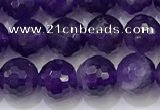 CNA991 15.5 inches 6mmm faceted round amethyst beads wholesale