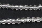 CNC01 15.5 inches 6mm round grade AB natural white crystal beads