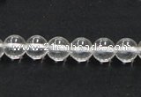 CNC02 15.5 inches 8mm round grade AB natural white crystal beads