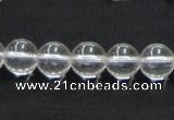 CNC03 15.5 inches 10mm round grade AB natural white crystal beads