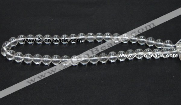 CNC03 15.5 inches 10mm round grade AB natural white crystal beads