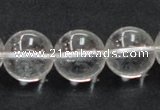 CNC06 15.5 inches 16mm round grade AB natural white crystal beads