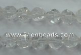 CNC100 15 inches 6mm faceted nuggets white crystal beads