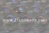 CNC204 15.5 inches 12mm round AB-color white crystal beads