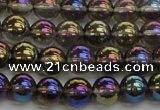 CNC251 15.5 inches 6mm round AB-color white crystal beads