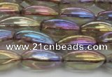 CNC260 15.5 inches 6*12mm rice AB-color white crystal beads