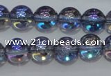 CNC301 15.5 inches 6mm round AB-color white crystal beads