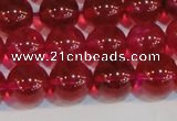 CNC413 15.5 inches 10mm round dyed natural white crystal beads