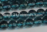 CNC422 15.5 inches 8mm round dyed natural white crystal beads