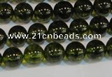 CNC430 15.5 inches 4mm round dyed natural white crystal beads