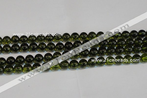 CNC433 15.5 inches 10mm round dyed natural white crystal beads
