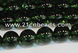 CNC442 15.5 inches 8mm round dyed natural white crystal beads