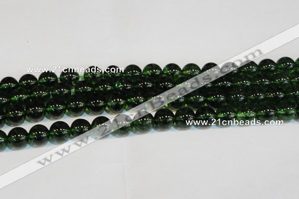 CNC444 15.5 inches 12mm round dyed natural white crystal beads