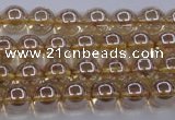 CNC500 15.5 inches 4mm round dyed natural white crystal beads