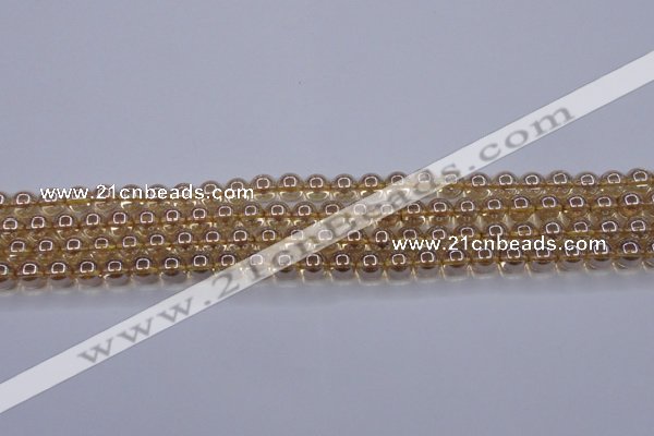 CNC500 15.5 inches 4mm round dyed natural white crystal beads