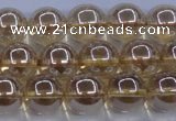 CNC503 15.5 inches 10mm round dyed natural white crystal beads