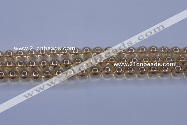 CNC503 15.5 inches 10mm round dyed natural white crystal beads