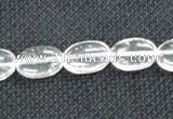 CNC70 15 inches 10*14mm oval grade A natural white crystal beads