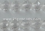 CNC88 15.5 inches 6mm faceted round natural white crystal beads