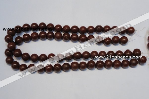 CNE08 15.5 inches 6mm round red stone needle beads wholesale