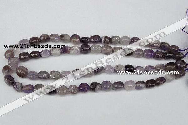 CNG04 15.5 inches 9*12mm nuggets amethyst gemstone beads