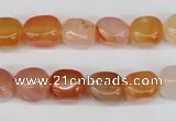 CNG06 15.5 inches 9*12mm nuggets agate gemstone beads