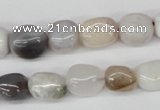 CNG10 15.5 inches 9*12mm nuggets botswana agate gemstone beads