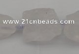 CNG1003 15.5 inches 15*25mm - 25*30mm nuggets white crystal beads