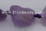 CNG1005 15.5 inches 15*25mm - 25*30mm nuggets amethyst gemstone beads