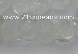 CNG1021 15.5 inches 10*14mm - 15*20mm faceted nuggets white crystal beads