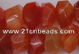 CNG1025 15.5 inches 10*14mm - 15*20mm faceted nuggets carnelian beads