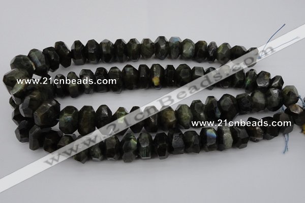 CNG1035 15.5 inches 12*16mm - 15*22mm faceted nuggets labradorite beads